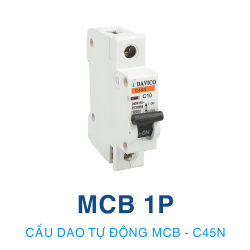 CB ĐIỆN TỰ ĐỘNG MCB 1P - C45N - 10A-40A