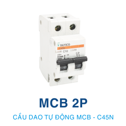 CB ĐIỆN TỰ ĐỘNG MCB 2P - C45N - 10A-40A